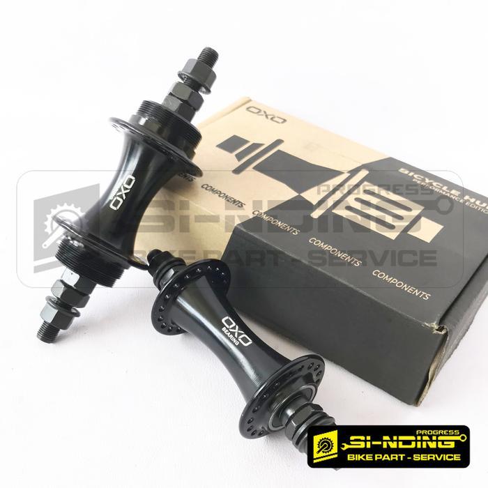 HFH Hub HB-675 Freehub Sepeda Fixie Depan Belakang Cog 17T Bearing Alloy Lubang 36 Hole Hitam