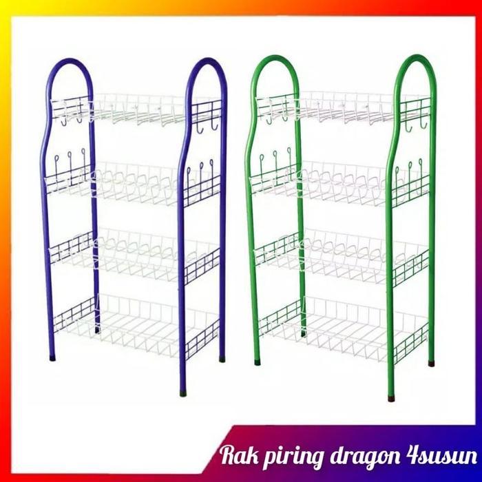 rak piring dragon 4 susun , rak piring 4 susun , rak piring serbaguna