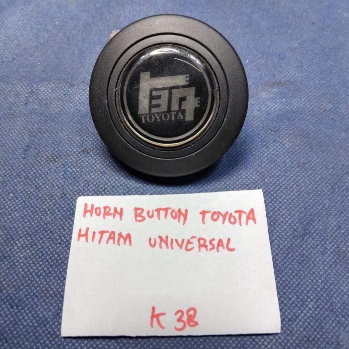 Horn Button Tombol Klakson Mobil Toyota Universal Warna Hitam Silver JDM Merk JET Made In Italy Baru