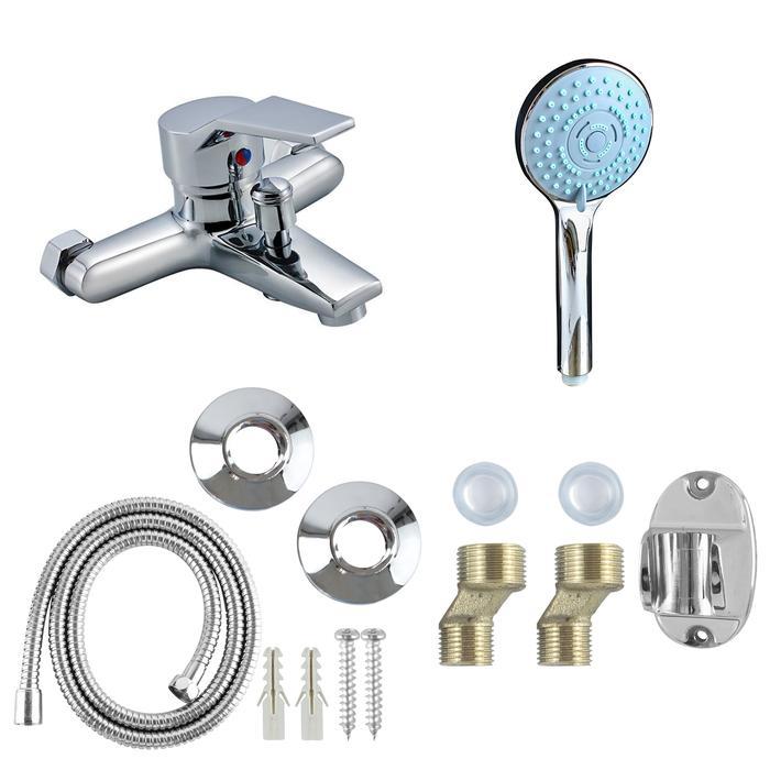 SHOWER KEPALA MANDI / PAKET SHOWER / SHOWER MANDI / KRAN CABANG / KRAN PANAS DINGIN SET HS-77 AIR