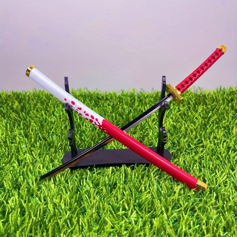 PROMO HARI INI  10inch Shiryu Shiliew Katana Steel Fake Sword Anime Zoro Ninja Knife Real Sized Japa