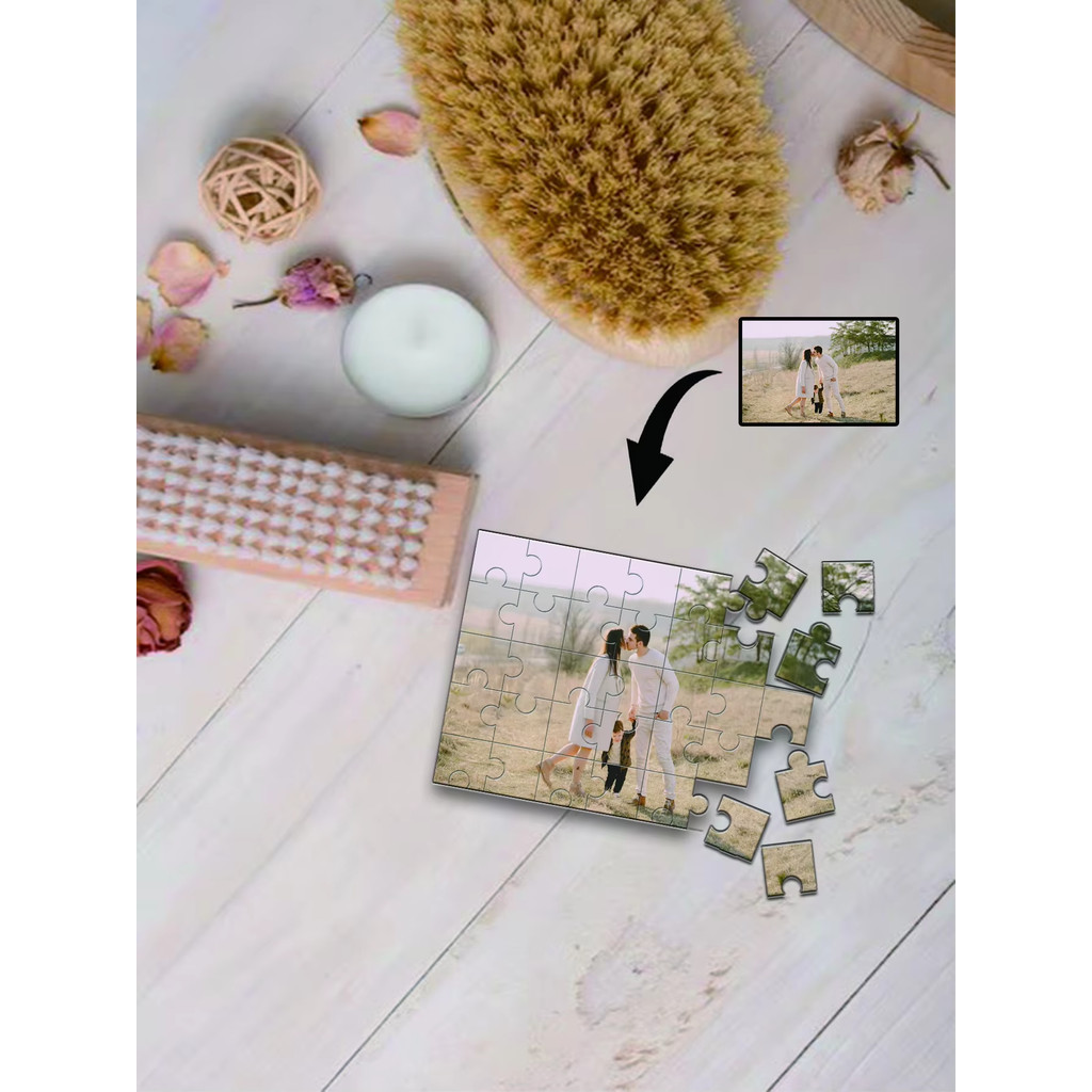 98/300/500/1000pcs Personalized Custom Photo Puzzle Couple DIY Toy Decoration Collectiable Growth