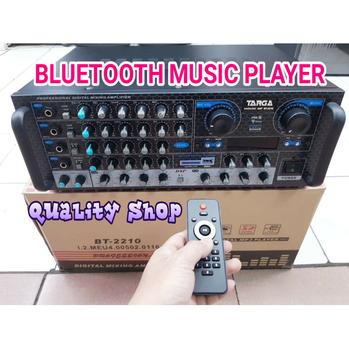 AMPLI TARGA BT-2210 PROSESOR BBE USB SD RADIO DAN REMOTE