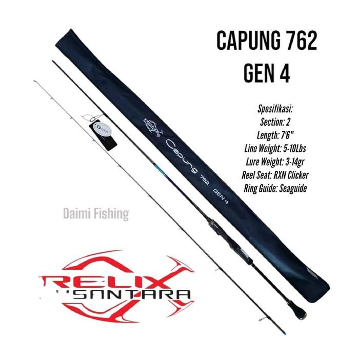 Joran CAPUNG 762 Gen 4 SP 5-10lb RELIX NUSANTARA Joran Pancing