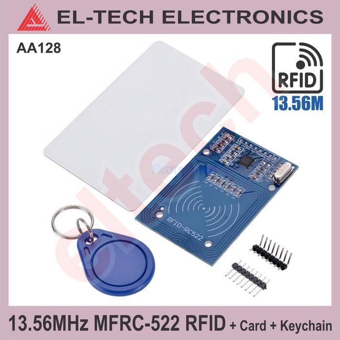 NFC RFID 13.56MHz Module Card Tag Kartu Tap Keychain Reader Contactless MF RC 522