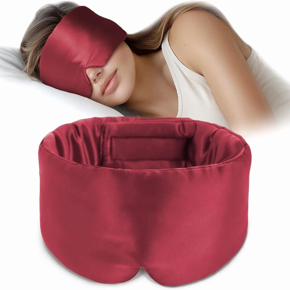 Silk Sleep Mask Soft Pressureless Sleeping Mask 100% Mulberry Silk For Eye Skin Anti