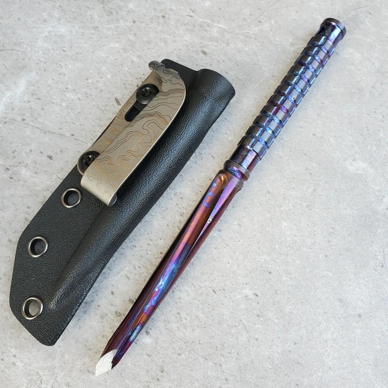 Edc Titanium Alloy Crowbar Hand Outdoor Camping Gear Edc Multifunction Portable Tools