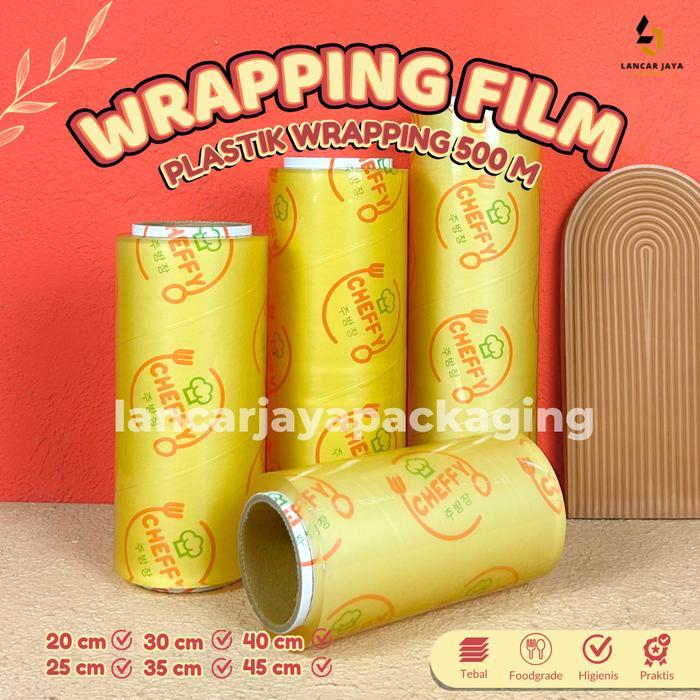 Plastik Cling Wrapping Film Best Fresh Cheffy Roll Besar Makanan Buah Sayur 20 25 30 35 40 45 cm