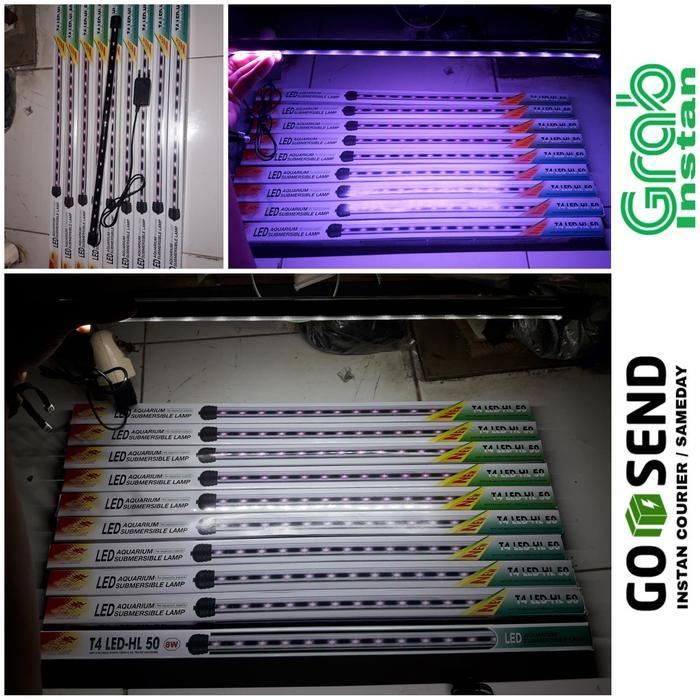 Lampu Led Celup Aquarium 50cm ( Merah/Putih )