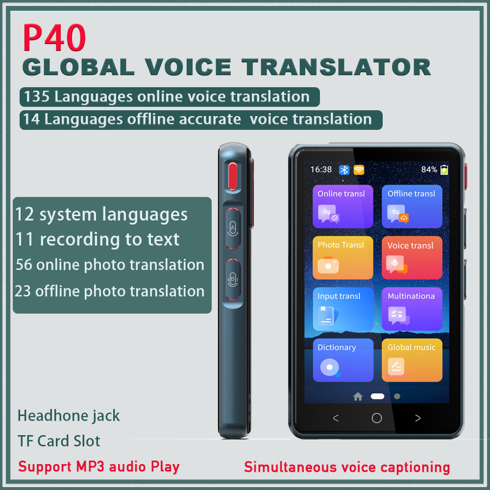2023 P40 translator offline voice translator 135 languages translation 14 languages offline translat
