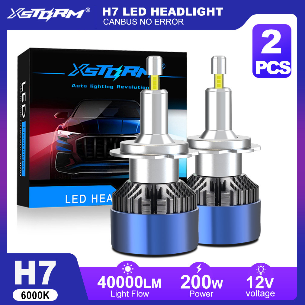 XSTORM H7 LED Headlight Canbus 360 for Projector Lenses H11 9005 9006 9012 H1 LED Lights Car 40000LM