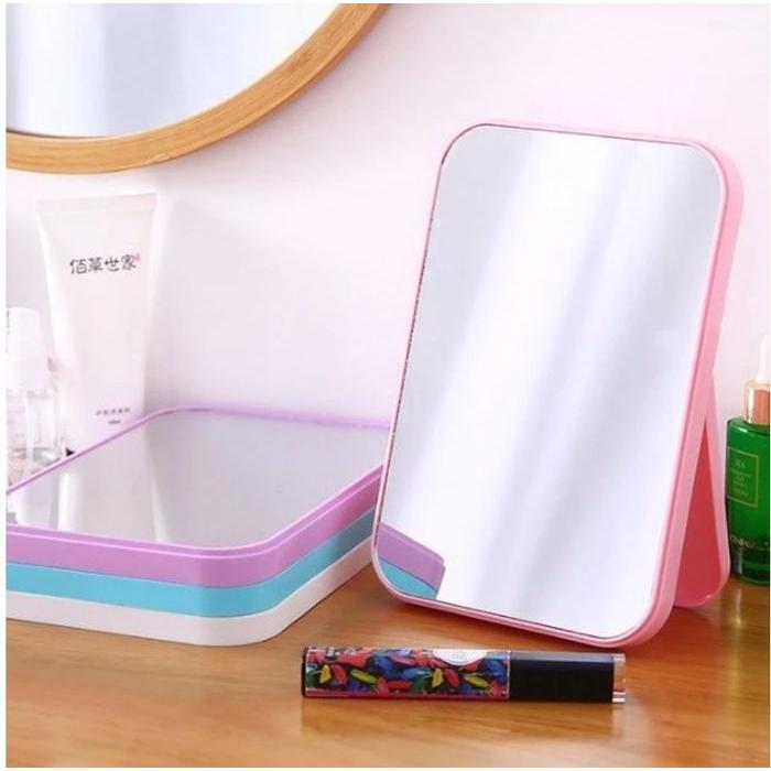 Kaca Cermin Lipat Persegi ( Cermin Rias Makeup Persegi Portable)