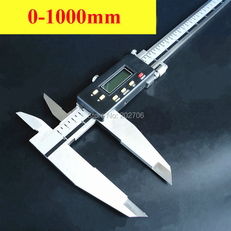 BEST PRICE 1000mm 40inch  Digital Caliper 0-1000mm 800mm 600mm Double knife jaw Heavy duty digital v