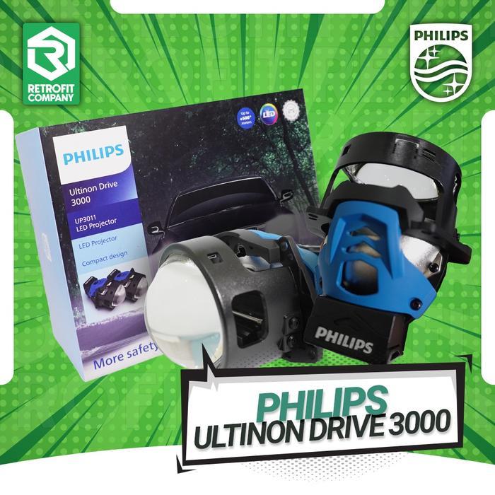 Philips Ultinon Drive 3000 UP3011 BiLED Headlamp Projector 3 inch