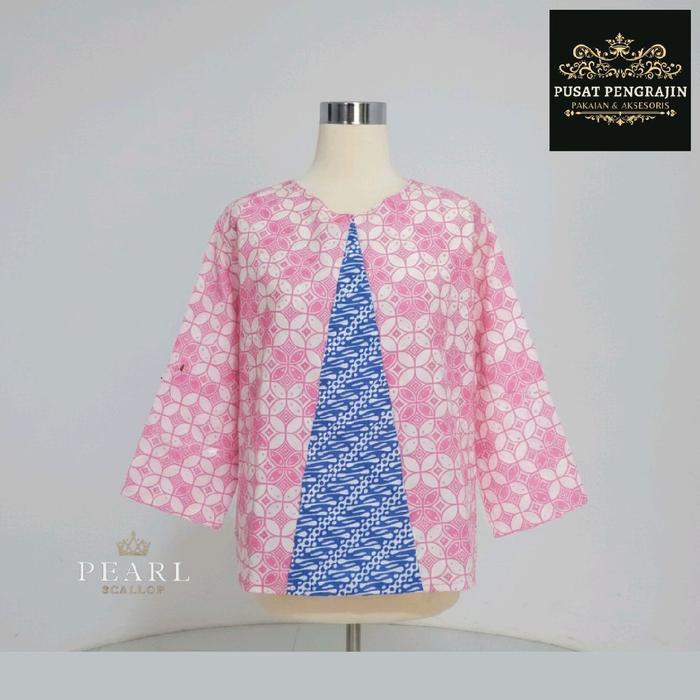 Blus Batik Kombinasi