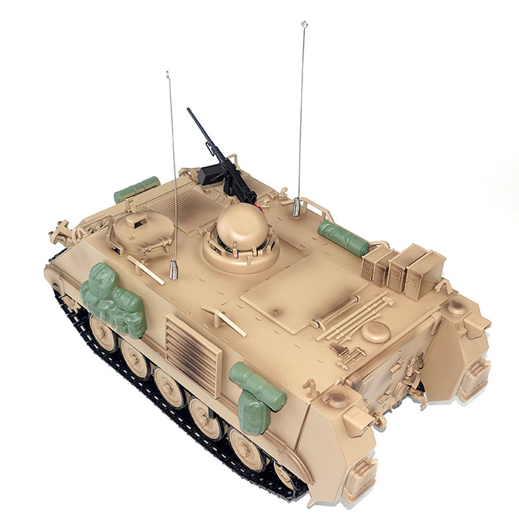 1/16 Rc Tank Tongde Military M2412-C M113A2 Apc Turret Rotation 360 Degree Infrared Led Light Sound
