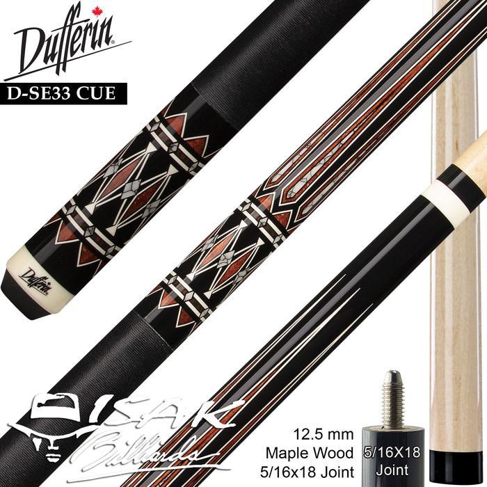 Dufferin D-Se33 Pool Cue - Canada Maple Billiard Stick Stik Duferin
