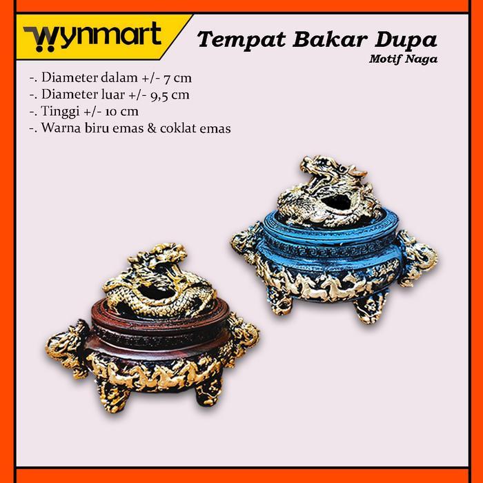 Tempat Bakar Dupa / Dupa Lingkar 4 Jam Naga Emas