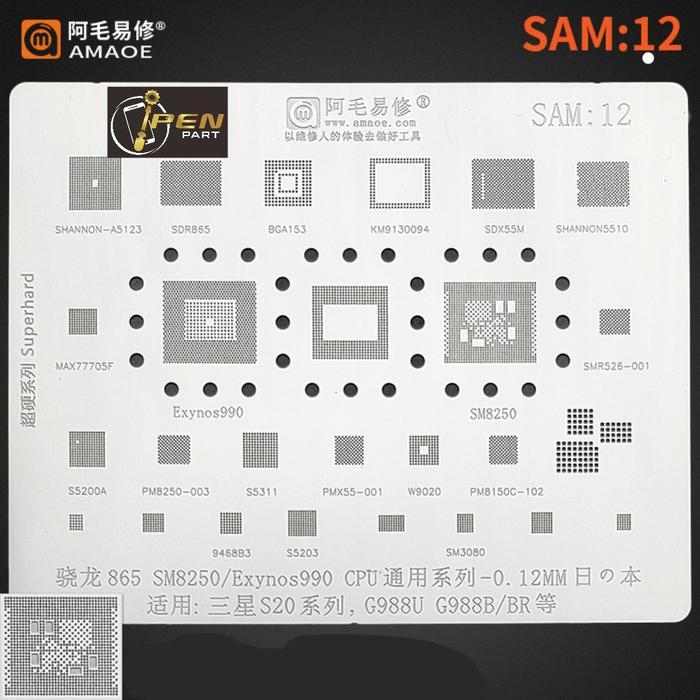 PLAT CETAKAN EXYNOS990 SAM 12 AMAOE ORIGINAL BGA CPU SAMSUNG