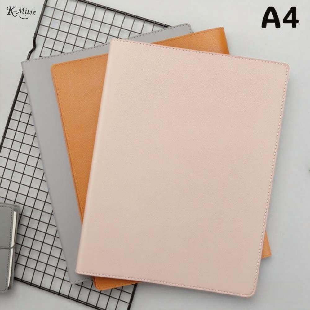 A4 Ring Binder Soft Pu Leather Cover 30 Holes A4 File Folder