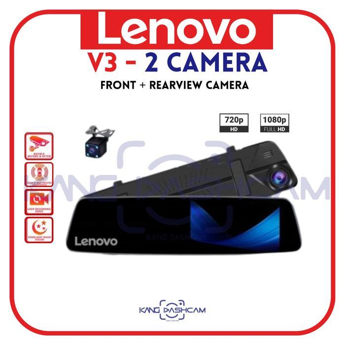Lenovo V3 Dual Camera Dashcam Car Dvr Camera Mobil