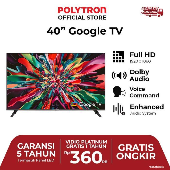 POLYTRON Smart Cinemax Google TV 40 inch PLD 40RG9059