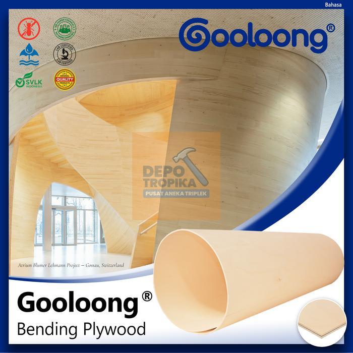 Gooloong - Bending Plywood Triplek Fleksibel, Digulung Hingga 360 Derajat Tanpa Patah