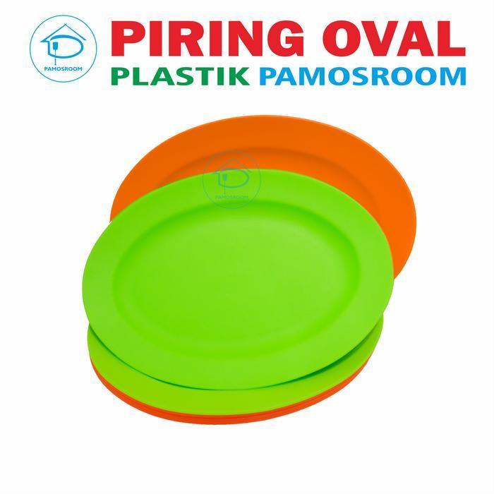 Pamosroom Piring Plastik Piring Saji Sambal Pecel Lele Salad Piring