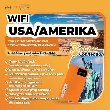 Sewa Wifi PinjamWifi Amerika Portable USA 4G Truly Unlimited America