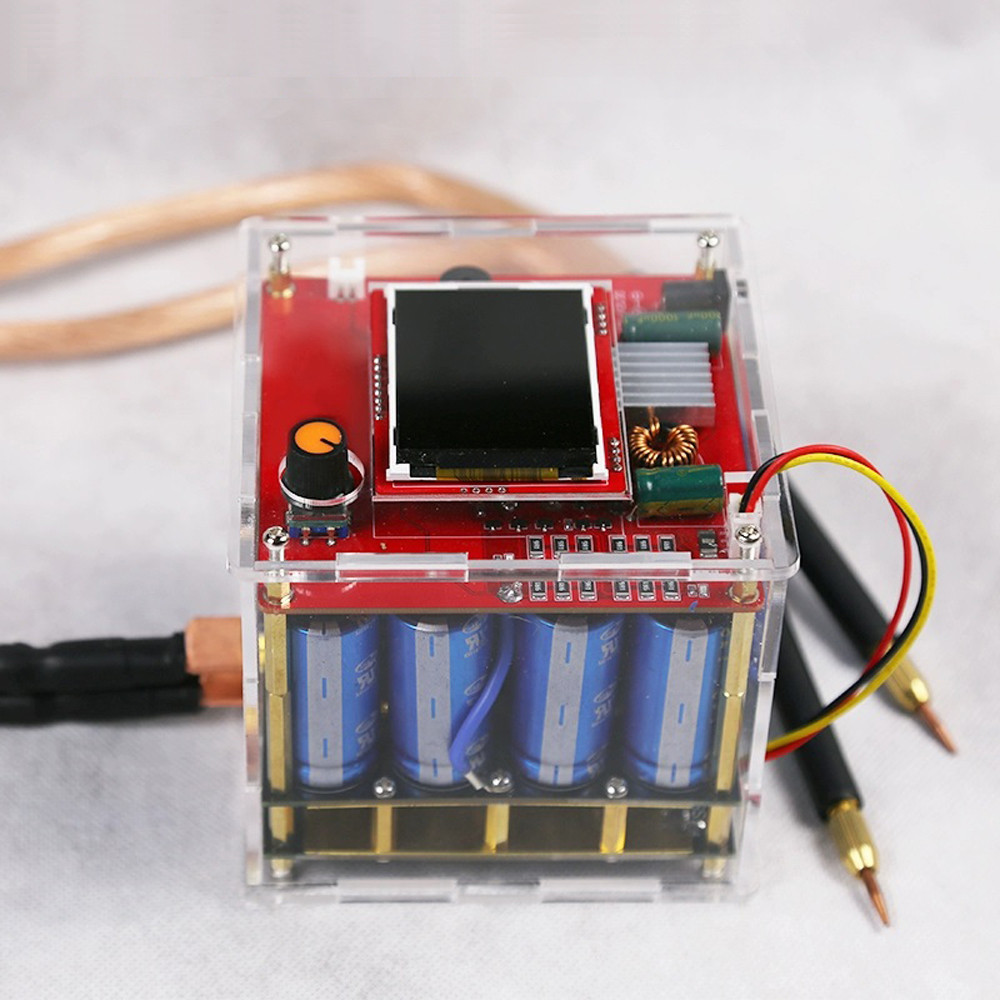 1600F Capacitor Spot Welder DIY Kit LED Portable Spot Welding Machine Set Semi-automatic Weld Tools