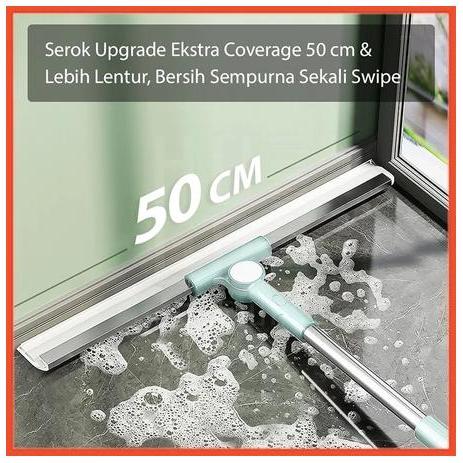 2025 Penyapu Sihir Multifungsi Viral Wiper Penyapu Lantai, Lap Air Kering & Basah, Lap Kaca, Debu,