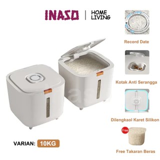 Inaso Dispenser Beras Rice Dispenser Tempat Wadah Penyimpanan Beras Rice Bucket HSB793