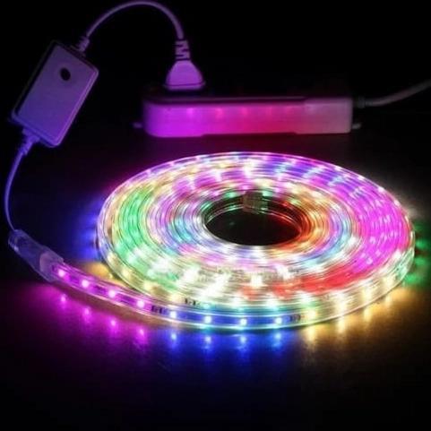 LAMPU LED STRIP SELANG 5050 10 METER 220V 10M RGB