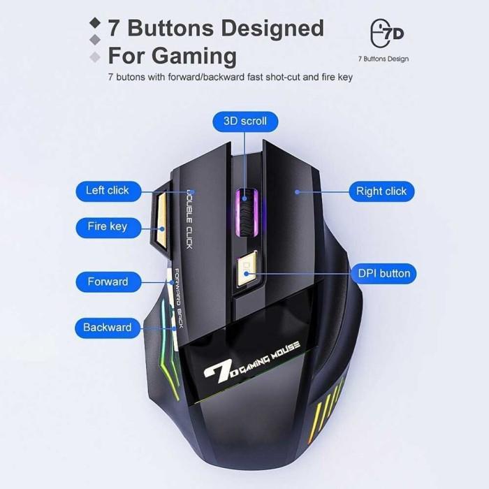 Mouse Gaming X7 K-One Gaming Mouse K-One X7 Redy Stok