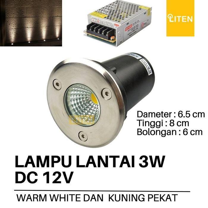 Lampu Tanam Lantai LED DC 12V 12 V Uplight COB Ground Light Outdoor Waterproof IP65 Lampu Carport