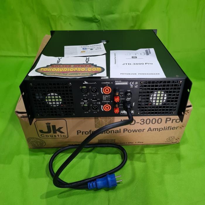 Jk Coustic Jtd3000 Pro 2-Channel Power Amplifier Jk Coustic Jtd-3000Pro Co