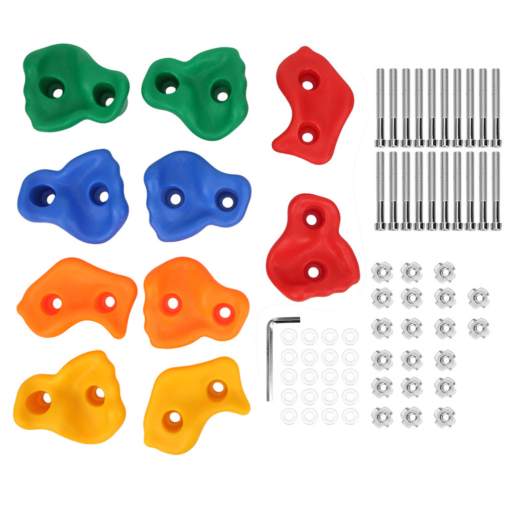 Best Price Children Rock Climbing Wall Holds Set Colorful Practical Playground Equipment Accessory