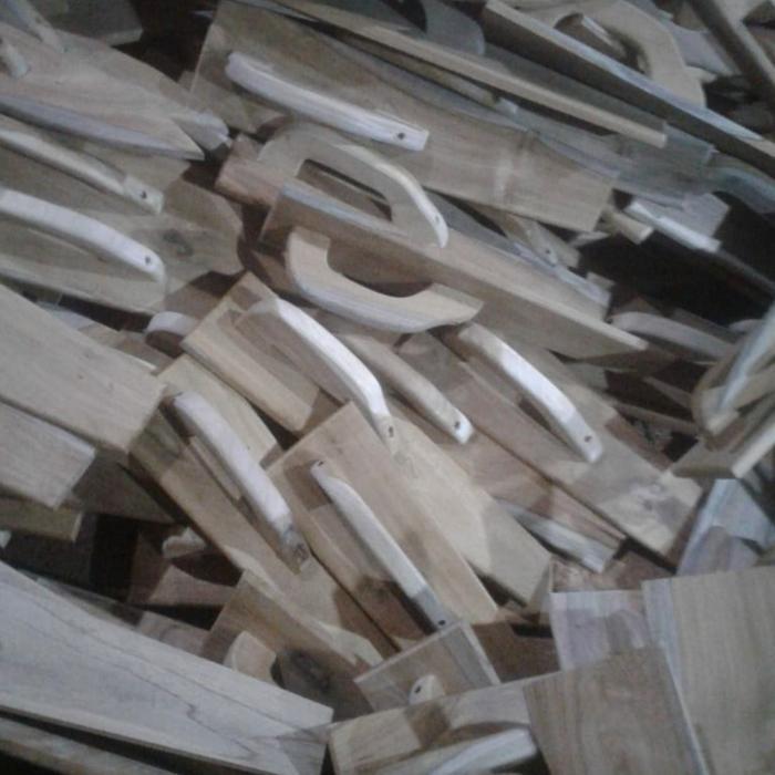 "New" Raskam / roskam kayu jati panjang 37cm, acian halus, acian mulus