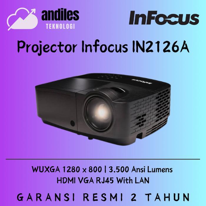 Projector Infocus IN2126A WXGA 3500 Ansi Lumens DLP Port RJ45 With LAN