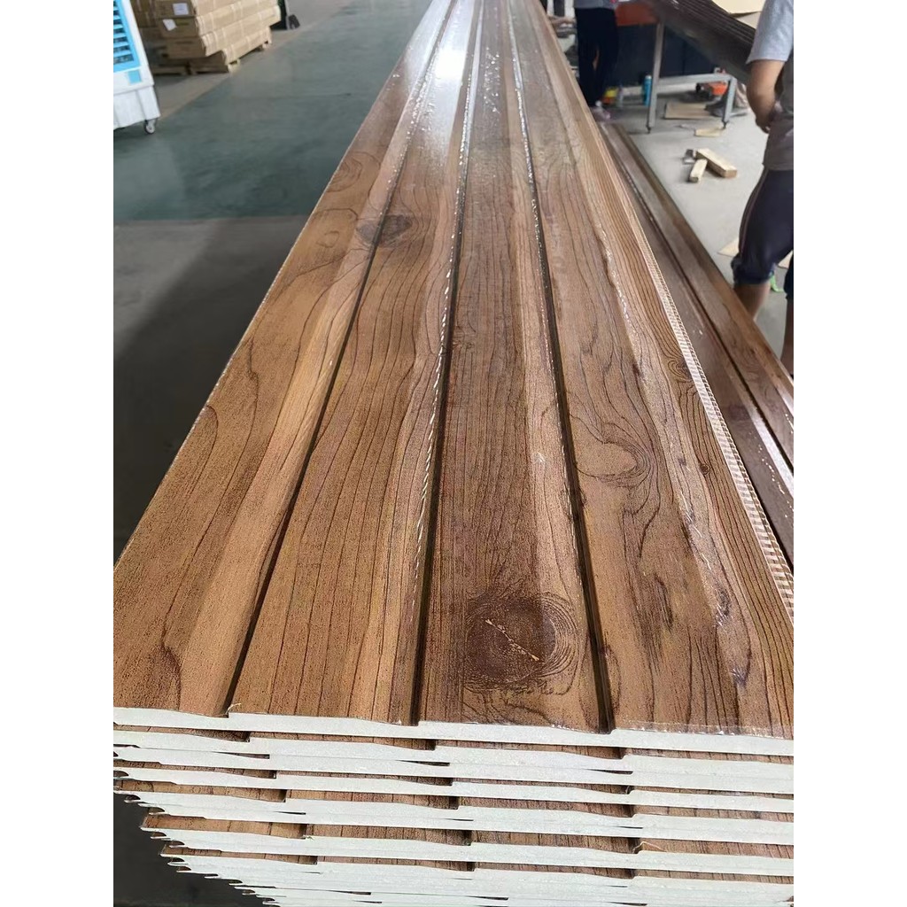 50 Sqaure Meters 16mm*380mm*3800mm Polyurethane Sandwich Panel Metal Siding Exterior Interior Wall