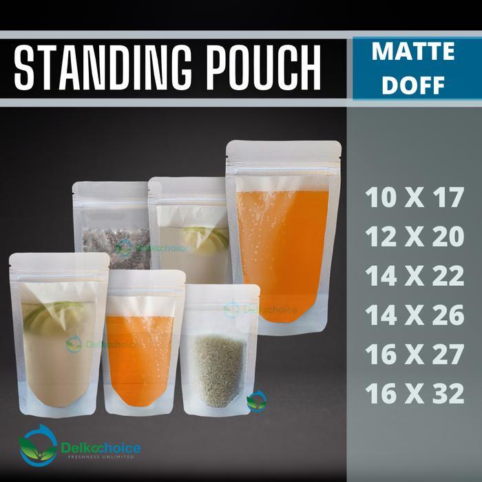 STANDING POUCH MATTE DOFF ZIPLOCK - PLASTIK KEMASAN SNACK