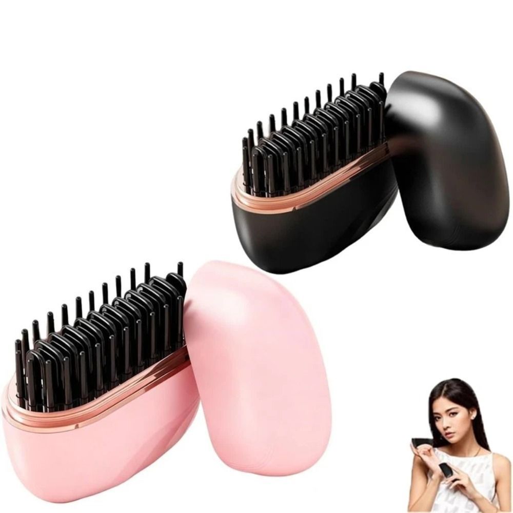 Electric Heating Hair Straightener Brush Portable Hairdressing Tool Cordless Hair Straightener