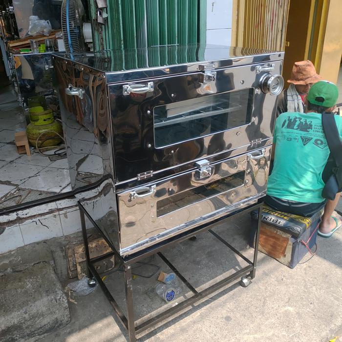 OVEN GAS STAINLESS 75X55X70 MERK BIMA BERKAH BERGARANSI AMBIL DI TOKO