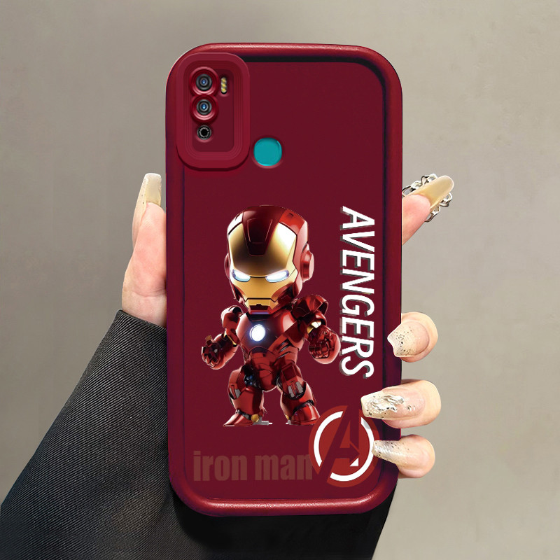 Casing Hp untuk Infinix Hot 9 Play Hot 10 Play Hot 11 Play Case Pria Robot versi Q kasih Phone Kesin