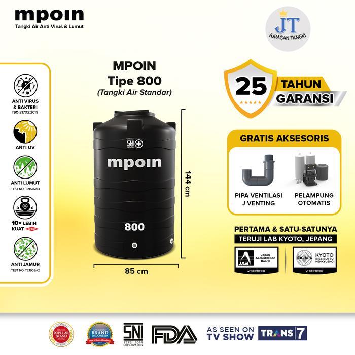 Tangki Air MPOIN PLUS 800 L WAVE Toren Air Tandon Air BISA GRAB