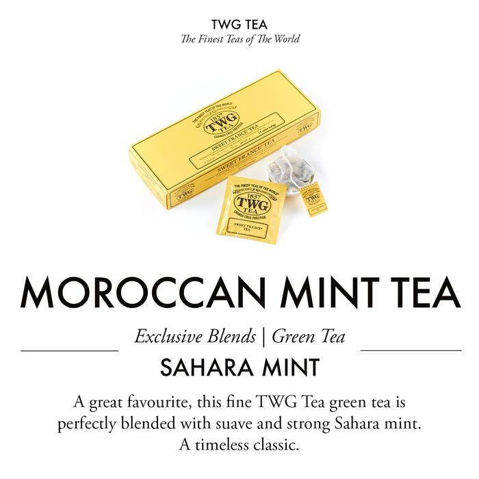 Twg Tea Moroccan Mint Tea, Cotton Teabag Terlaris