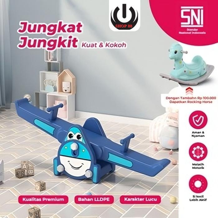 Sni Mainan Jungkat Jungkit Anak Seesaw Perosotan Jungkat-Jungkit