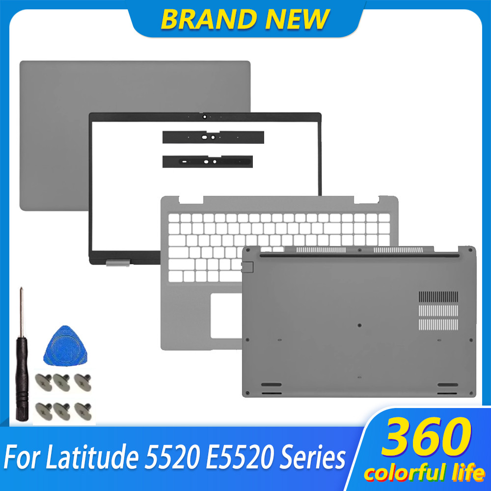 New For Latitude 5520 E5520 Laptop LCD Back Cover Frame Front Bezel Palmrest Bottom Case Panel