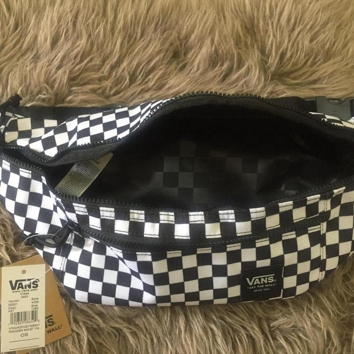 Original Vans Waist Bag Pack Tas Pinggang Checkerboard Catur Co