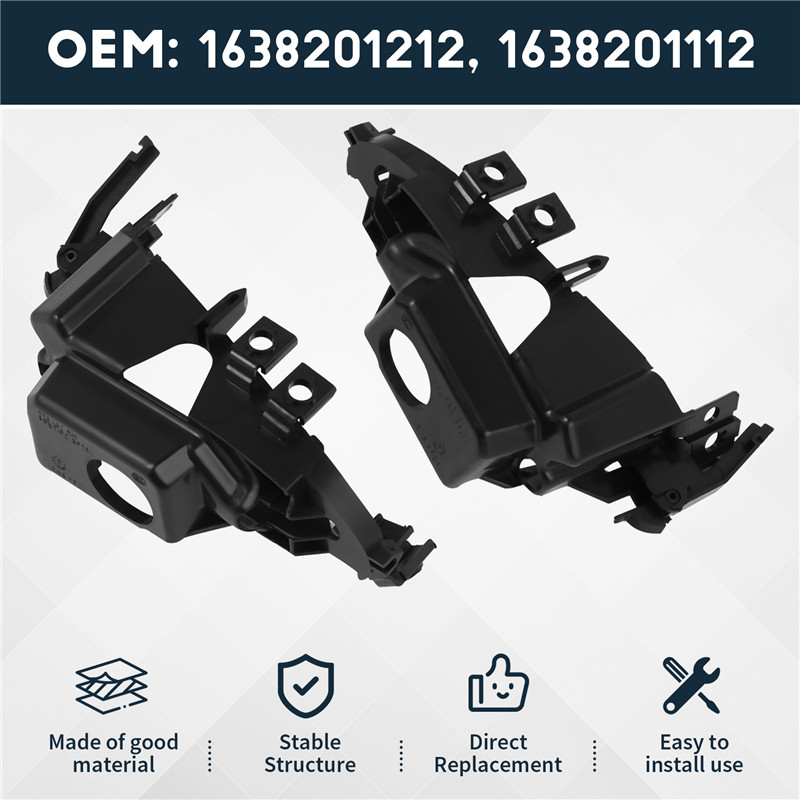 A10E-2Pcs Front Left+Right Fog Light Trim Fog Lamp Bracket For Mercedes W163 ML320 ML500 ML350 02-05